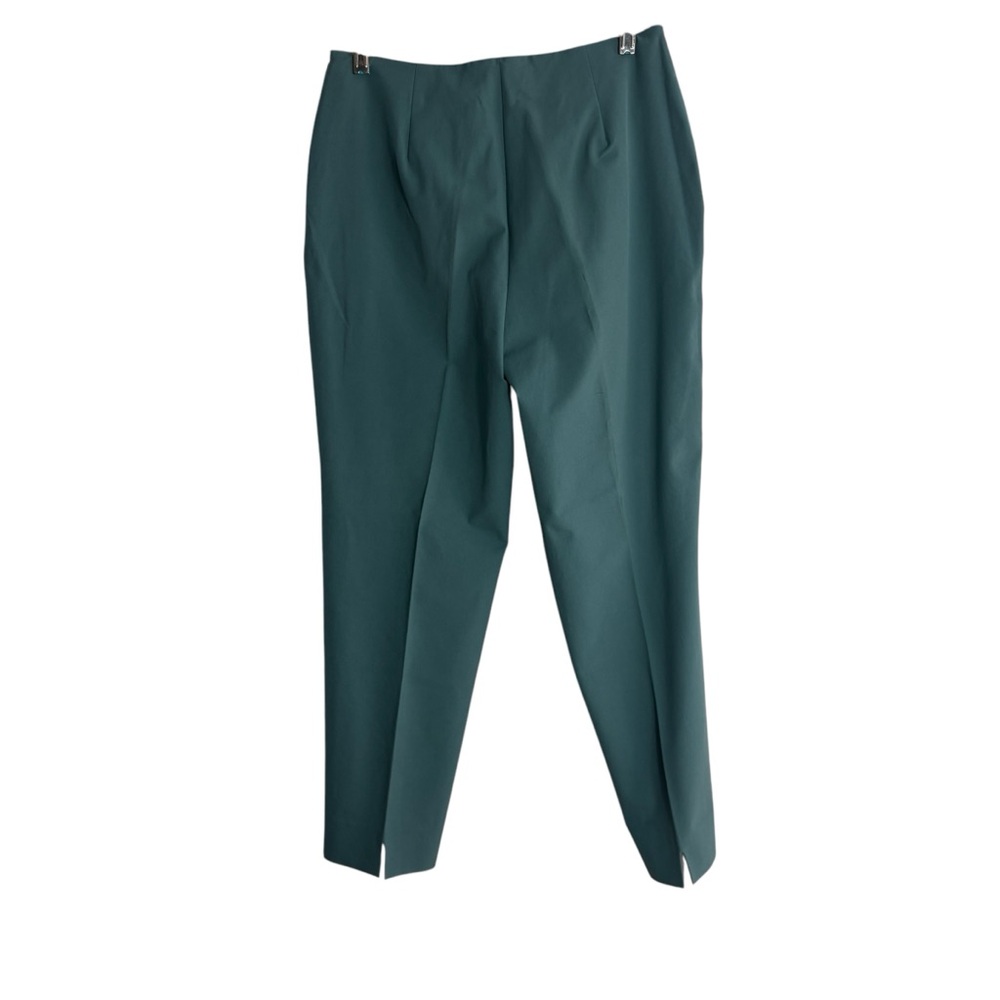 PIAZZA SEMPOINE Audrey Tapered Trousers in Teal Green Size 10 Tall — DESIGNER!!! - Picture 4 of 9